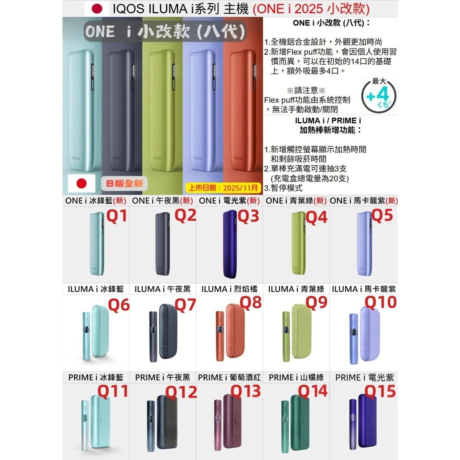 IQOS ILUMA I ONE Breeze Blue冰鋒藍主機